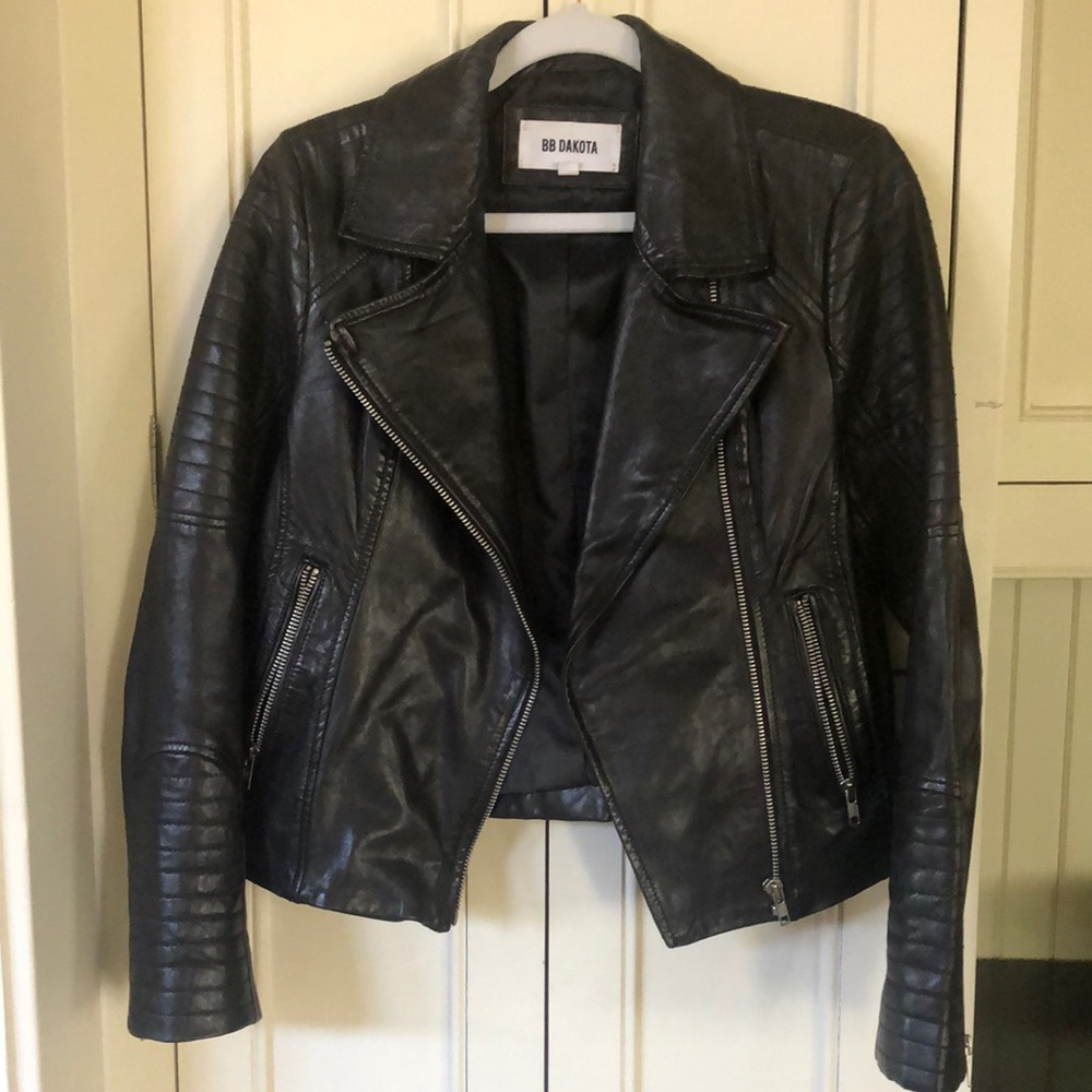 BB Dakota Black Leather Jacket